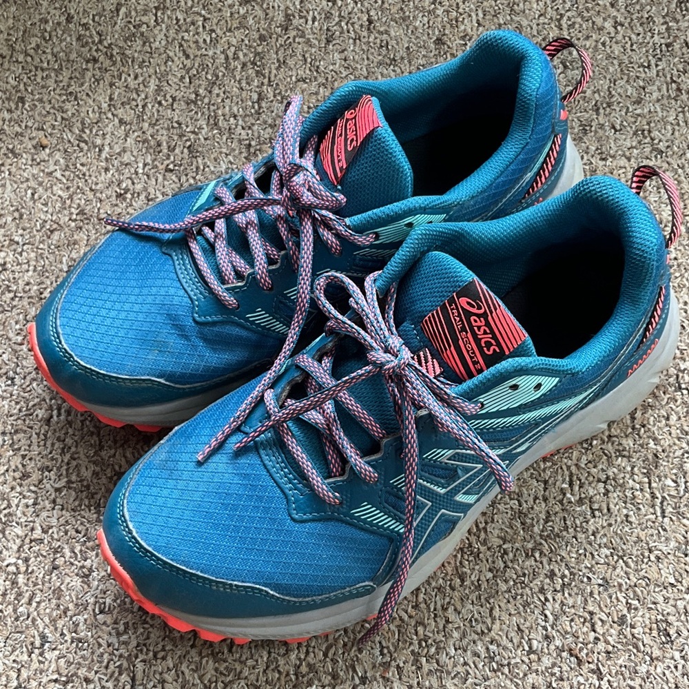 ASICS blue athletic shoes - Picture 2 of 15
